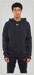 Rival Φούτερ μαύρο με Κουκούλα Under Armour
