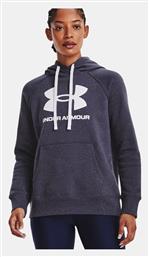 Rival Logo Φούτερ Μωβ με Κουκούλα Under Armour