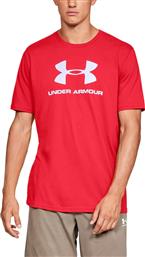 Under Armour Sportstyle Ανδρικό Αθλητικό T-shirt Κοντομάνικο Κόκκινο από το Z-mall