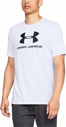 Under Armour Sportstyle Αθλητικό Ανδρικό T-shirt Λευκό με Λογότυπο