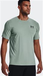 Under Armour Sportstyle Left Chest Αθλητικό Ανδρικό T-shirt Πράσινο με Λογότυπο