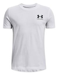 Under Armour Sportstyle Παιδικό T-shirt Λευκό