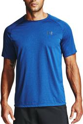 Tech 2.0 Αθλητικό Ανδρικό T-shirt Μπλε Μονόχρωμο Under Armour