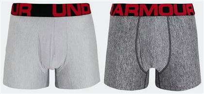 Tech 3In Ανδρικά Μποξεράκια 2Pack Γκρι Under Armour