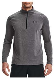 Tech Ανδρική Μπλούζα με Φερμουάρ Μακρυμάνικη Carbon Heather Under Armour
