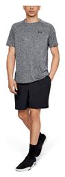 Tech Ανδρικό Αθλητικό T-shirt Κοντομάνικο Γκρι Under Armour