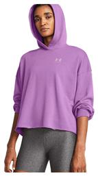 Ua Rival Terry Φούτερ Μωβ με Κουκούλα Under Armour