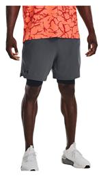 Vanish Woven 2in1 Αθλητική Ανδρική Βερμούδα Γκρι Under Armour
