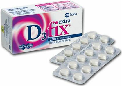 Uni-Pharma D3 Fix EXTRA 2000iu Vitamin D3 60 ταμπλέτες από το Pharm24