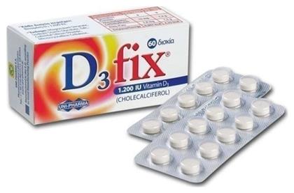Uni-Pharma D3 Fix Βιταμίνη 1200iu 60 x 1 ταμπλέτες 60τμχ - Uni Pharma