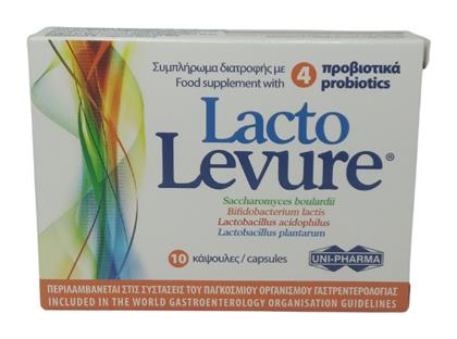 Uni-Pharma Lacto Levure 10 κάψουλες - Uni Pharma