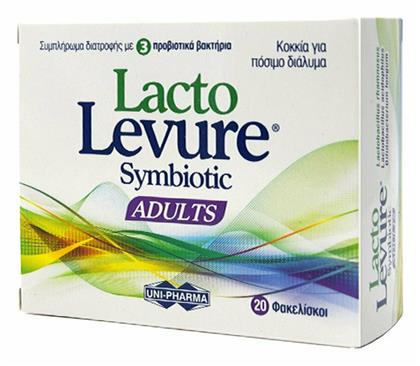 Uni-Pharma Lacto Levure Symbiotic Adults 20 φακελίσκοι Λεμόνι - Uni Pharma