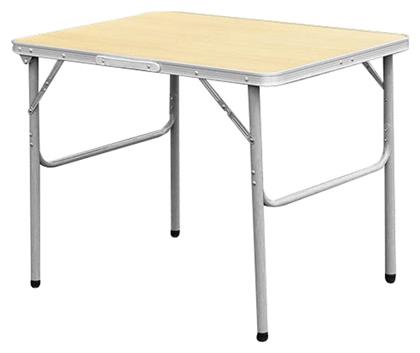 Τραπέζι Αλουμινίου για Camping Πτυσσόμενο 80x60x60cm Καφέ Unigreen