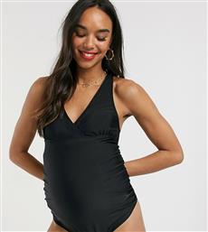 Unique21 Maternity V Plunge Swimsuit-Black από το Asos