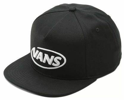 Ανδρικό Jockey με Ίσιο Γείσο Μαύρο Vans