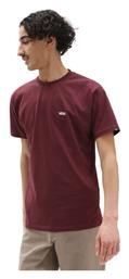 Ανδρικό T-shirt Μπορντό Μονόχρωμο Vans