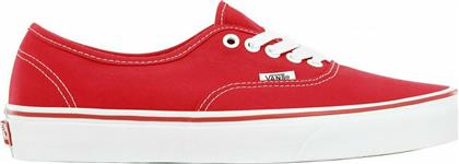 Authentic Γυναικεία Sneakers Κόκκινα Vans