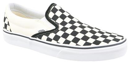 Vans Checkerboard Classic Πάνινα Ανδρικά Slip-On Λευκά από το Modivo