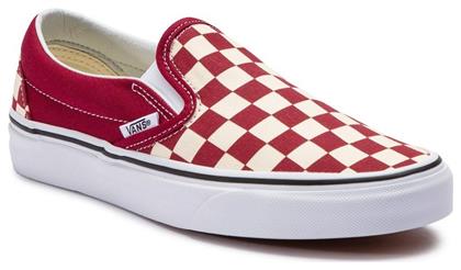 Checkerboard Πάνινα Ανδρικά Slip-On Rumba Red Vans