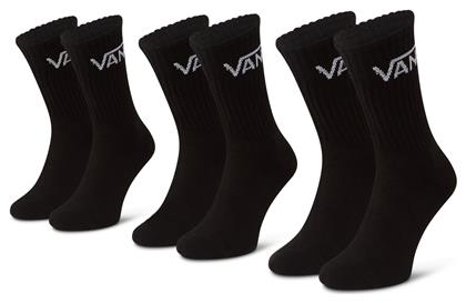 Classic Crew Ανδρικές Μονόχρωμες Κάλτσες Μαύρες 3Pack Vans