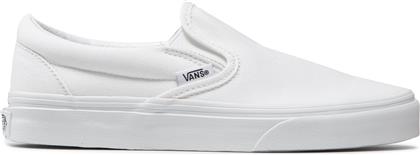 Vans Classic Πάνινα Ανδρικά Slip-On Λευκά