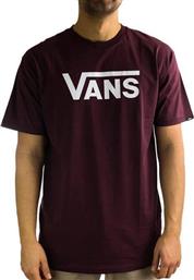 Vans Classic Ανδρικό T-shirt Μπορντό με Λογότυπο από το Notos