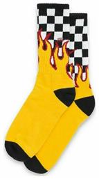 Flame Check Crew Ανδρικές Κάλτσες με Σχέδια Πολύχρωμες Vans