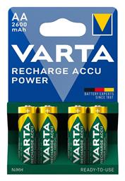 Recharge Accu Power AA 2600mAh 1.2V 4τμχ Varta