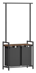 Καλάθι Απλύτων Μεταλλικό 73x33x177cm Μαύρο Vasagle