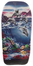 Σανίδα Κολύμβησης 93x46x5cm Dolphins Μπλε Velco