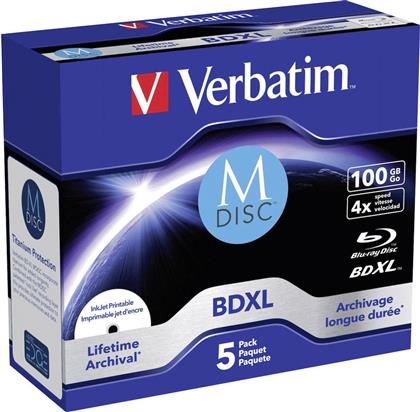 Verbatim Εγγράψιμα BD-R 4x Printable 100GB 5τμχ