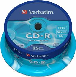 Verbatim Εγγράψιμα CD-R 700MB 25τμχ από το Public