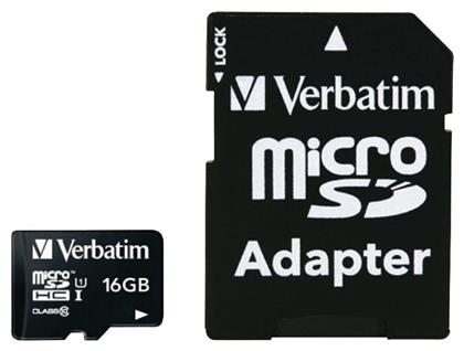 Premium microSDHC 16GB Class 10 U1 UHS-I Verbatim