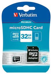Premium microSDHC 32GB Class 10 U1 UHS-I Verbatim
