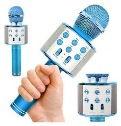 Ασύρματο Μικρόφωνο Karaoke V6 σε Μπλε Χρώμα Verk Group