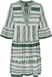 Vero Moda Mini Καλοκαιρινό All Day Φόρεμα Βαμβακερό Beige/Green από το Plus4u
