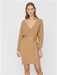 Vero Moda 10232620 Mini All Day Φόρεμα Πλεκτό Κρουαζέ Μπεζ από το Optimum Outfit