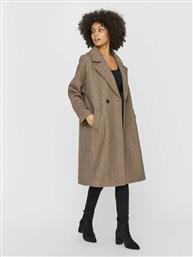 Vero Moda 10235678 Γυναικείο Καφέ Παλτό με Κουμπιά από το Notos
