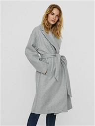 Vero Moda 10236466 Γυναικείο Light Grey Melange Παλτό με Ζώνη από το Buldoza