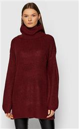 Vero Moda Μακρυμάνικο Γυναικείο Πουλόβερ με Ζιβάγκο Μπορντό από το Plus4u