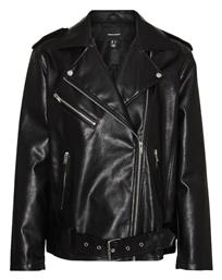 Μπουφάν Biker από Δερματίνη Black Vero Moda