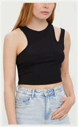 Γυναικείο Crop Top Αμάνικο Καλοκαιρινό Μαύρο Vero Moda