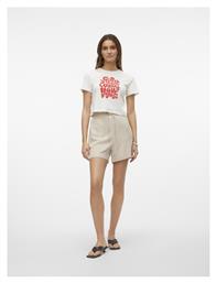 Γυναικείο Λινό Σορτς Silver Vero Moda