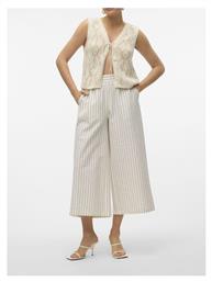 Γυναικείο Βαμβακερό Παντελόνι Μπεζ Vero Moda