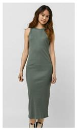 Midi Καλοκαιρινό All Day Φόρεμα Μακό Green/Laurel Wreath Vero Moda
