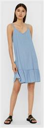 Mini All Day Φόρεμα με Τιράντα Light Blue Denim Vero Moda