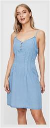 Mini Καλοκαιρινό All Day Φόρεμα Τζίν Μπλε Vero Moda από το Plus4u