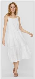 Mini Καλοκαιρινό All Day Φόρεμα Βαμβακερό Λευκό Vero Moda