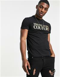 Ανδρικό T-shirt Μαύρο με Στάμπα Versace