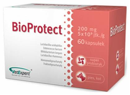 Bioprotect Προβιοτικά Σκύλου και Γάτας σε Δισκία 60caps για Γαστρεντερικές Διαταραχές VetExpert